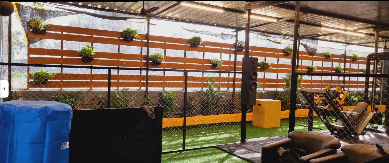 Outdoor workout space